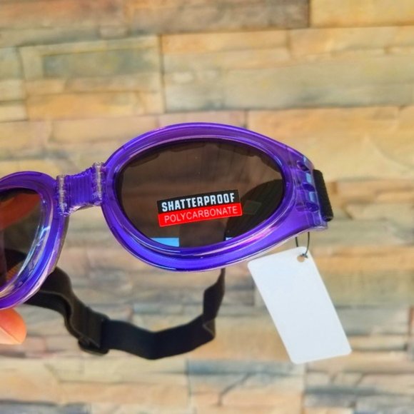 Motorcycle Women Goggles Purple Safari Summer NWT - Picture 6 of 8
